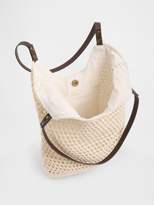 Image number 4 showing, Crochet Tote Bag