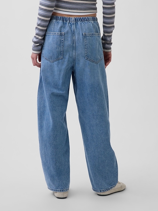Image number 4 showing, High Rise UltraSoft Easy Barrel Jeans