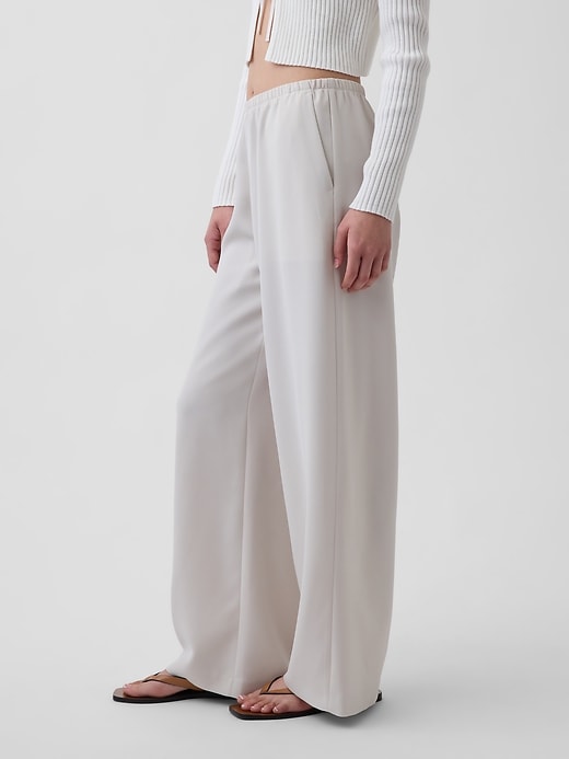 Image number 3 showing, Easy Wide-Leg Pants
