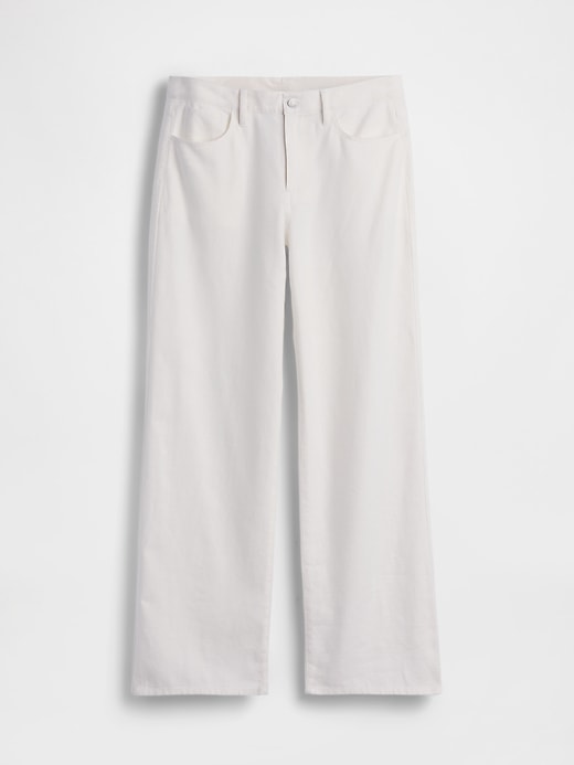 Image number 5 showing, Linen-Cotton Wide-Leg Pants