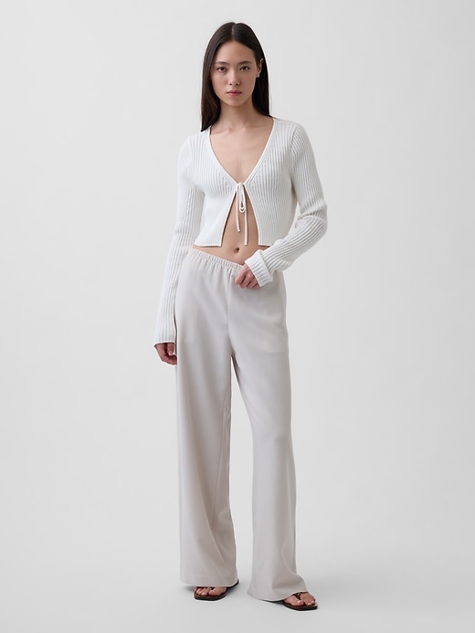 Image number 1 showing, Easy Wide-Leg Pants