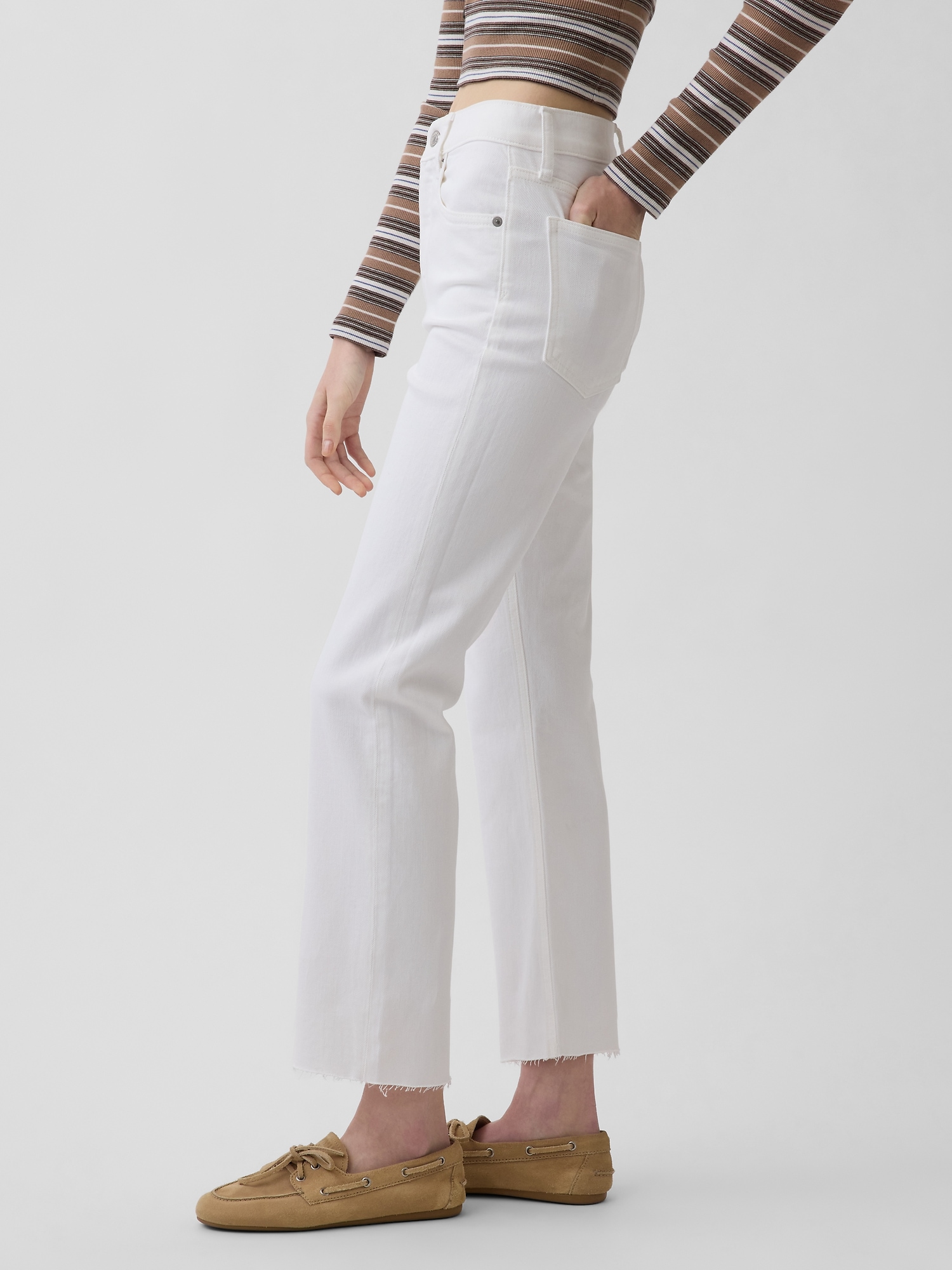 High Rise ’90s Slim Straight Crop Jeans