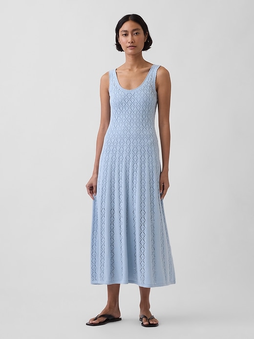 Image number 1 showing, Pointelle Maxi Dress
