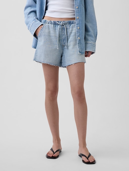 Image number 2 showing, UltraSoft Low Slung Easy Denim Shorts