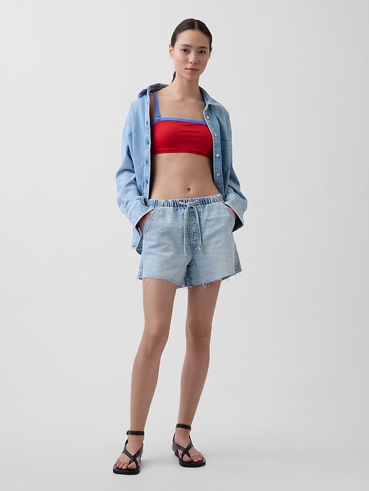 Image number 6 showing, UltraSoft Low Slung Easy Denim Shorts