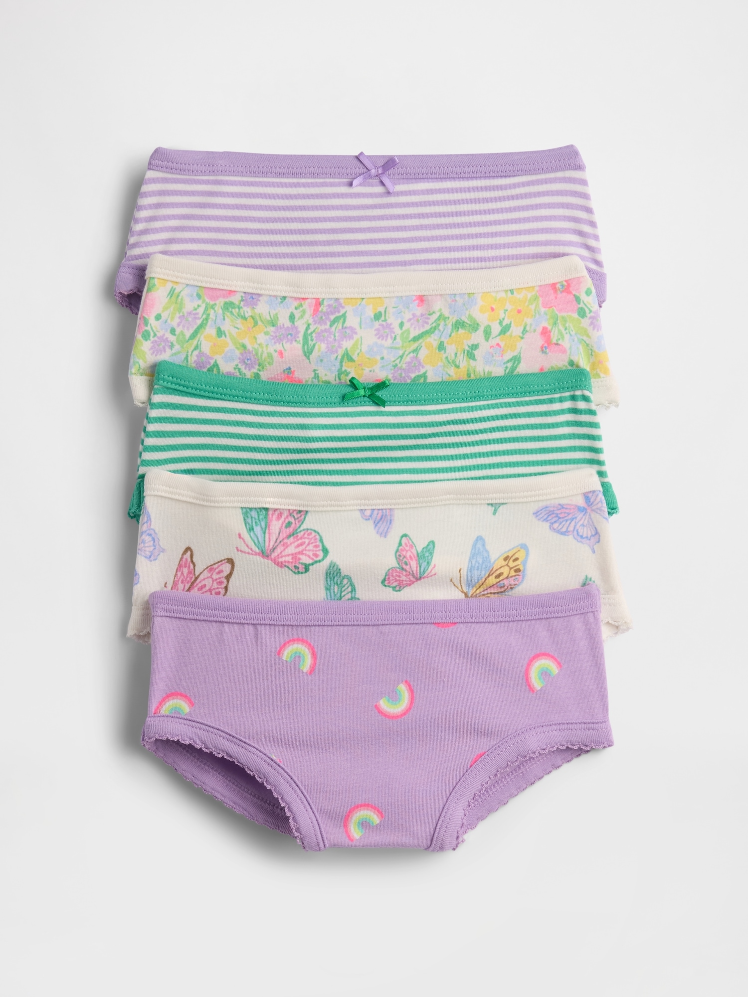 SHORTS COURTS EN COTON BIOLOGIQUE EXTENSIBLE POUR TOUT-PETIT (PAQUET DE 5)