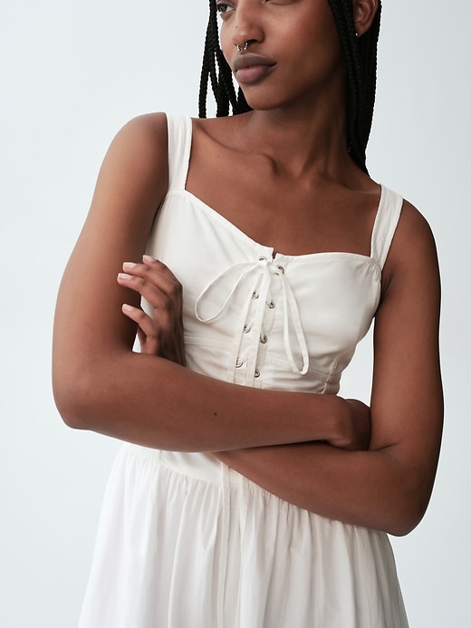 Image number 6 showing, Lace-Up Corset Maxi Dress