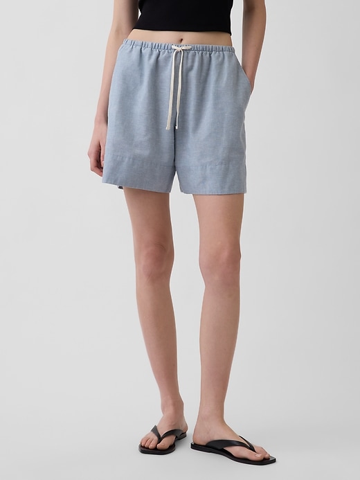 Image number 2 showing, Linen-Blend Easy Shorts
