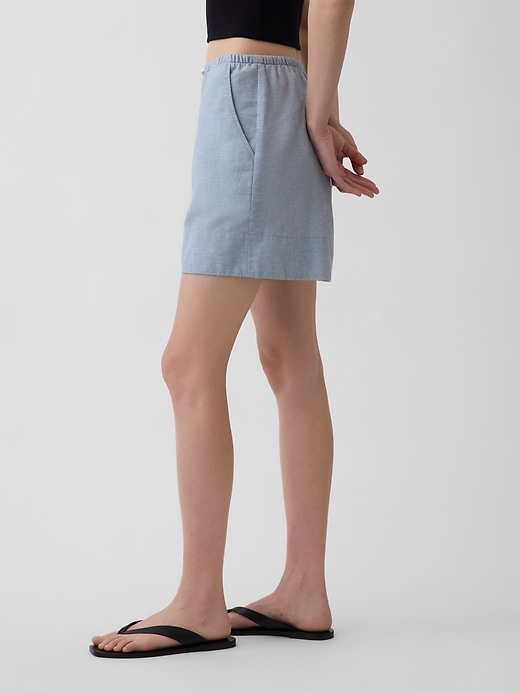 Image number 3 showing, Linen-Blend Easy Shorts