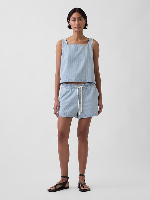 Image number 1 showing, UltraSoft Denim Stripe Easy Shorts