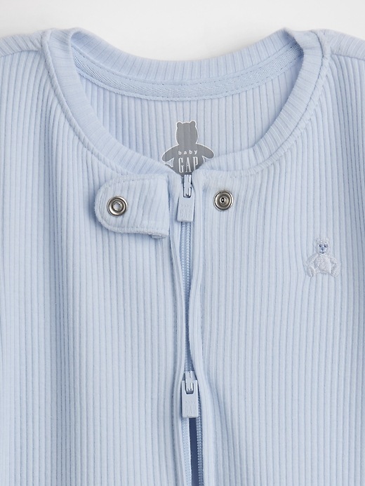 L'image numéro 3 présente Une-pièce short court finement côtelé Premiers essentiels pour Bébé