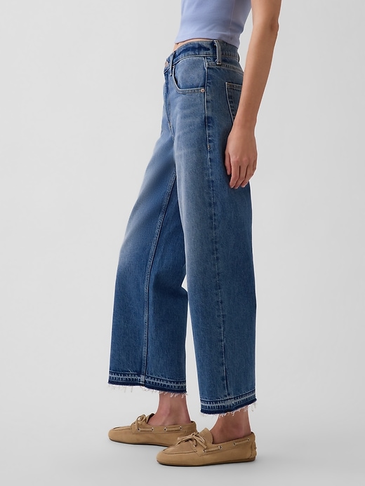 Image number 3 showing, Low Slung Relaxed Crop Jeans