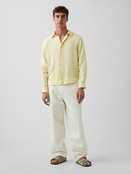 Image number 2 showing, 100% Linen Relaxed Shirt