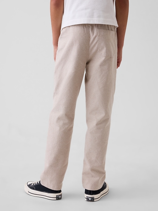 Image number 4 showing, Kids Linen-Cotton Relaxed Easy Pants
