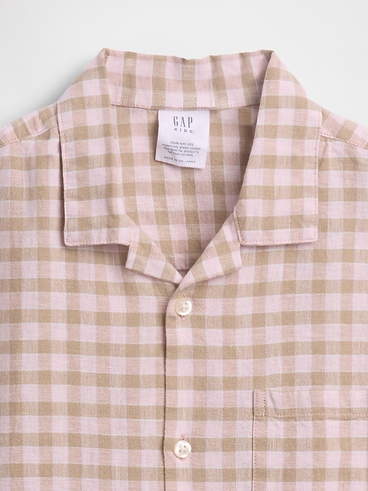 Image number 4 showing, Kids Linen-Cotton Relaxed Vacay Shirt