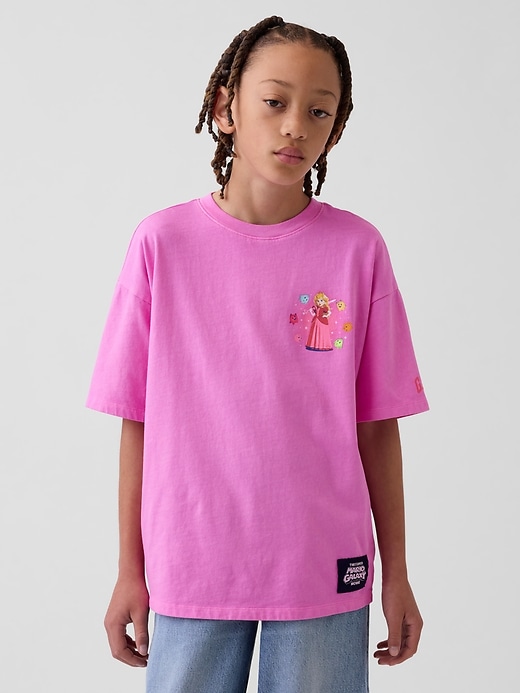 L'image numéro 1 présente T-shirt décontracté à imprimé Super Mario pour Enfant