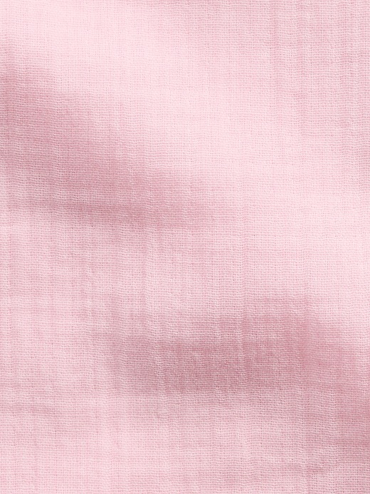 L'image numéro 6 présente Pantalon à jambe large en gaze de coton pour Enfant