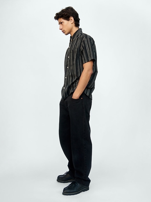 L'image numéro 7 présente Pantalon menuisier en toile ample années 90