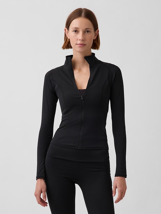 Image number 1 showing, GapFit Smooth Zip Jacket
