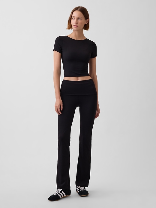 Image number 2 showing, GapFit Smooth Reversible Wrap Crop Top