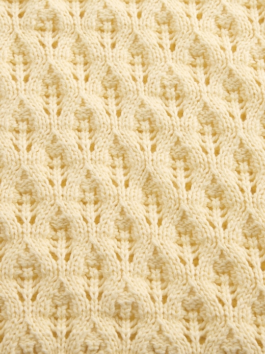 Image number 5 showing, Kids Crochet Oversized Crewneck Sweater