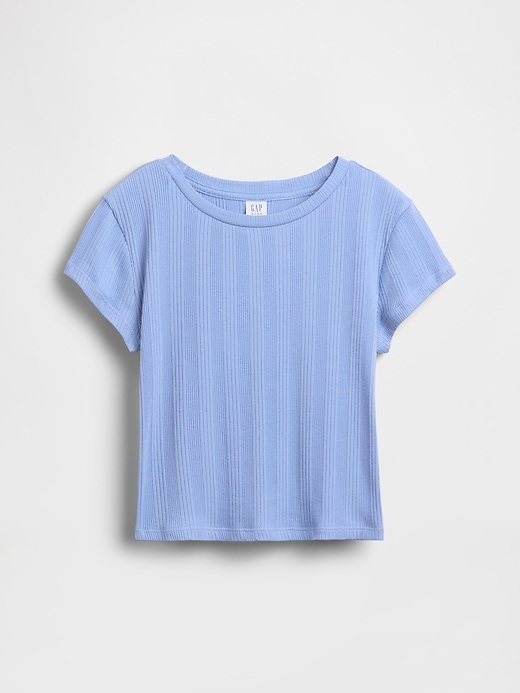 Image number 2 showing, Kids Variegated Rib Fitted T-Shirt
