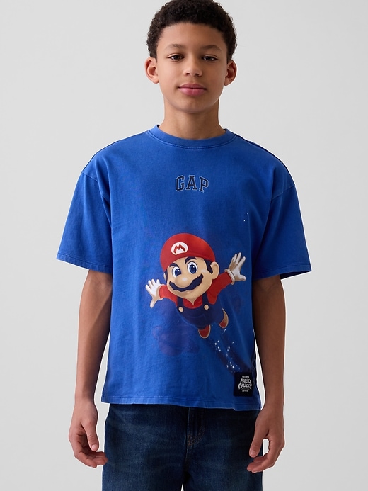 L'image numéro 1 présente T-shirt décontracté à imprimé Super Mario pour Enfant