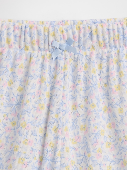 Image number 4 showing, Kids Recycled Pointelle PJ Shorts