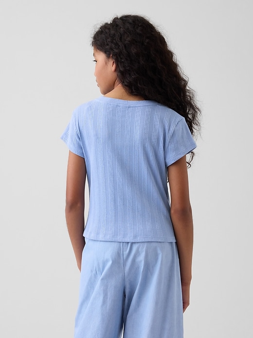 Image number 3 showing, Kids Variegated Rib Fitted T-Shirt