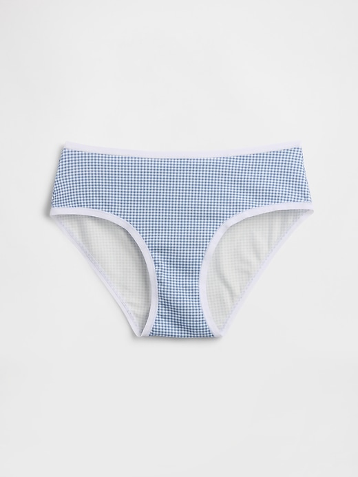 L'image numéro 4 présente Culotte taille basse en coton biologique extensible