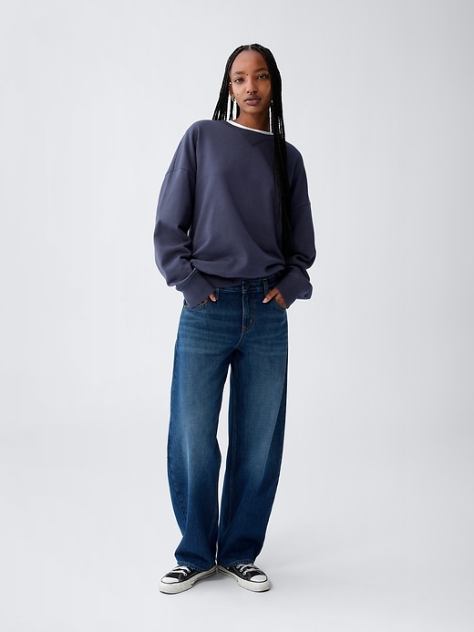 Image number 6 showing, Low Rise Barrel Jeans