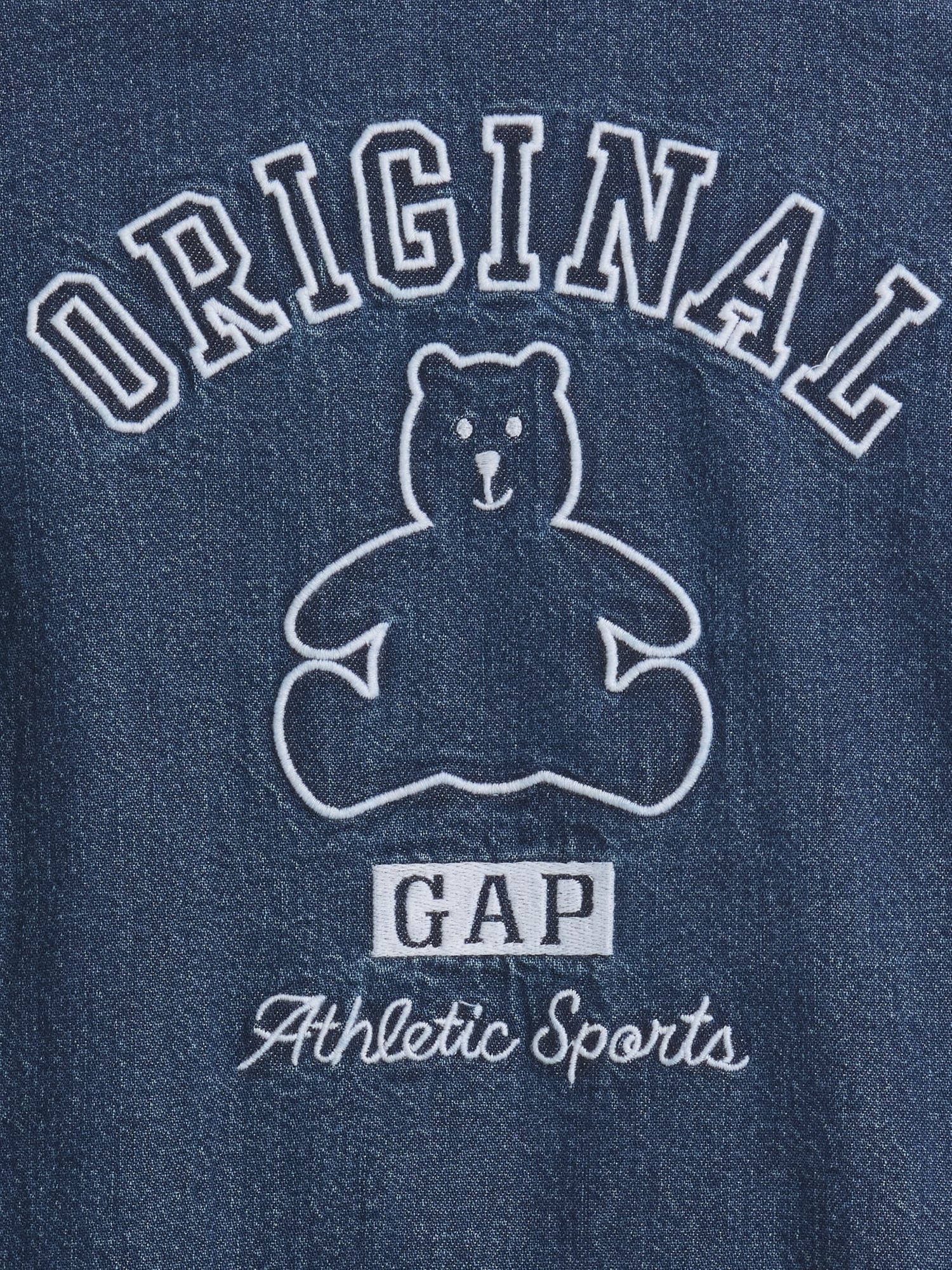 Une-pièce court en denim à logo pour Bébé