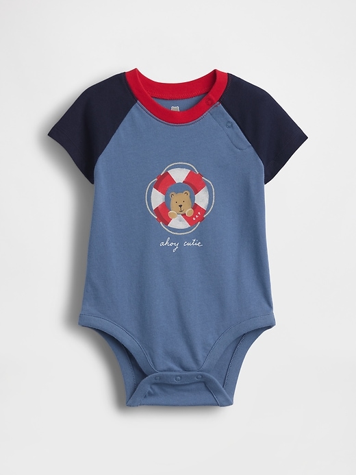 Image number 1 showing, Baby First Favorites Organic Cotton Graphic Bodysuit