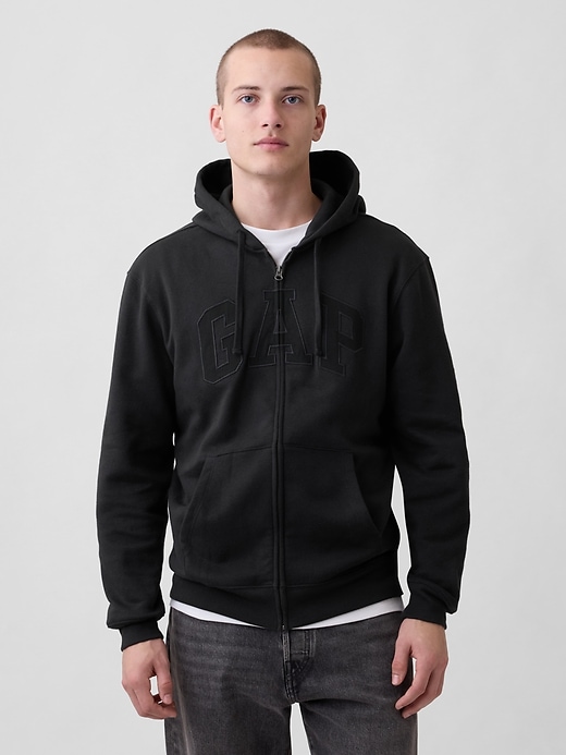 Adult VintageSoft Arch Logo Zip Hoodie | Gap