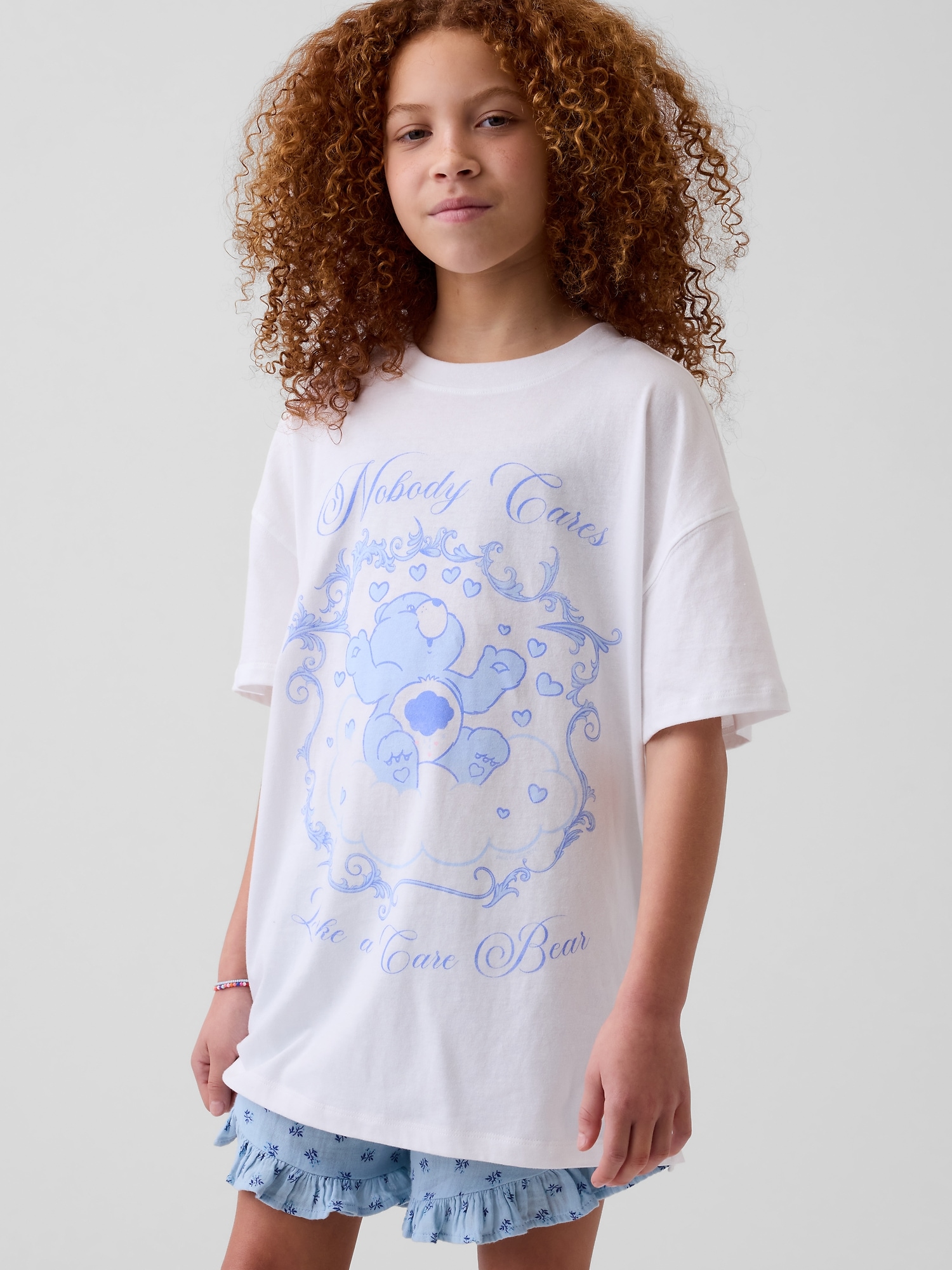 Kids Care Bears Graphic Tunic T-Shirt