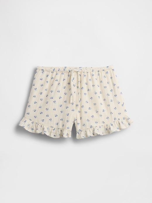 Image number 2 showing, Kids Cotton Gauze Easy Ruffle Shorts