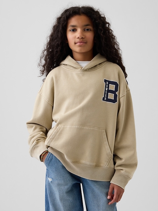 L'image numéro 2 présente Chandail à capuchon décontracté Super Mario VintageDoux pour Enfant