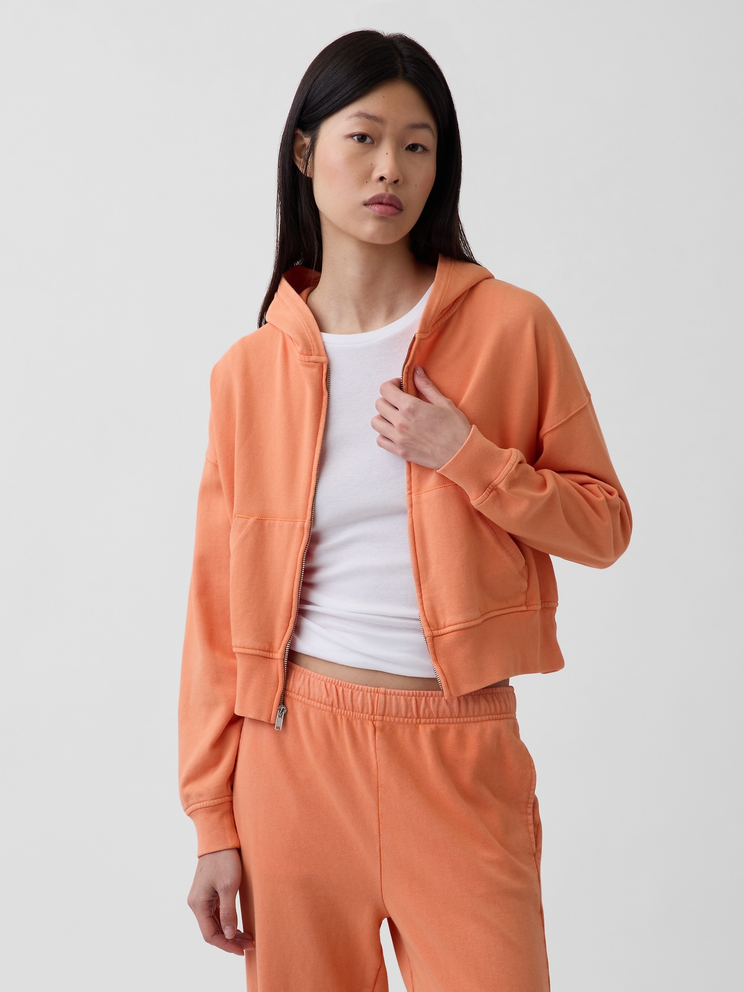 VintageSoft Terry Zip Hoodie