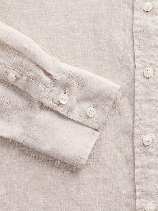 Image number 4 showing, 100% Linen Oversized Shirt