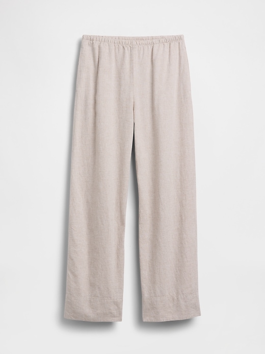 Image number 5 showing, Linen-Blend Easy Wide-Leg Pants