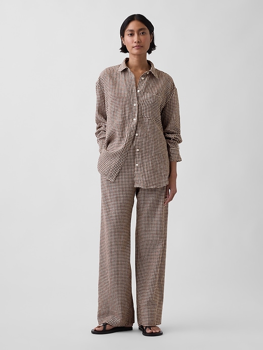Image number 2 showing, 100% Linen Oversized Shirt
