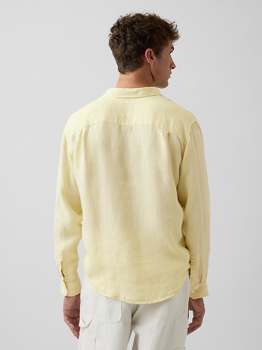 Image number 3 showing, 100% Linen Relaxed Shirt