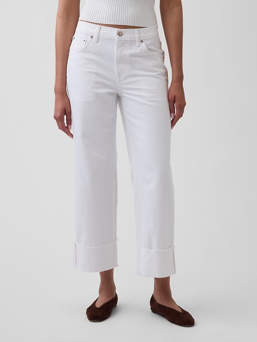 Image number 2 showing, Low Slung Relaxed Crop Jeans