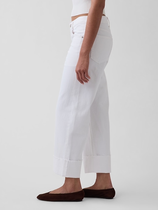 Image number 3 showing, Low Slung Relaxed Crop Jeans