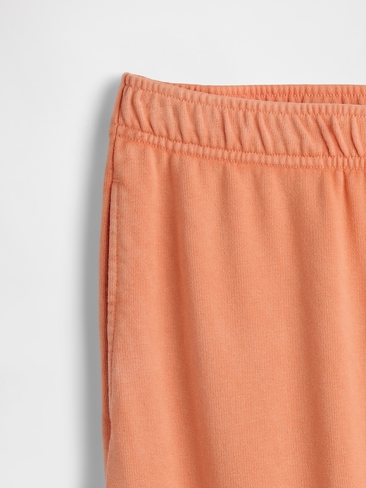 L'image numéro 5 présente Pantalon en coton ouaté à jambe large en jersey bouclette VintageDoux