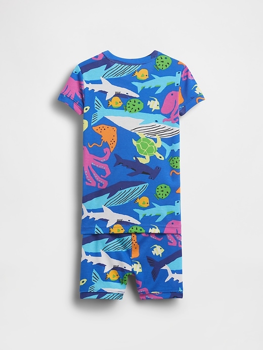 Image number 2 showing, Baby & Toddler Organic Brushed Cotton Sea Creatures PJ Short Set