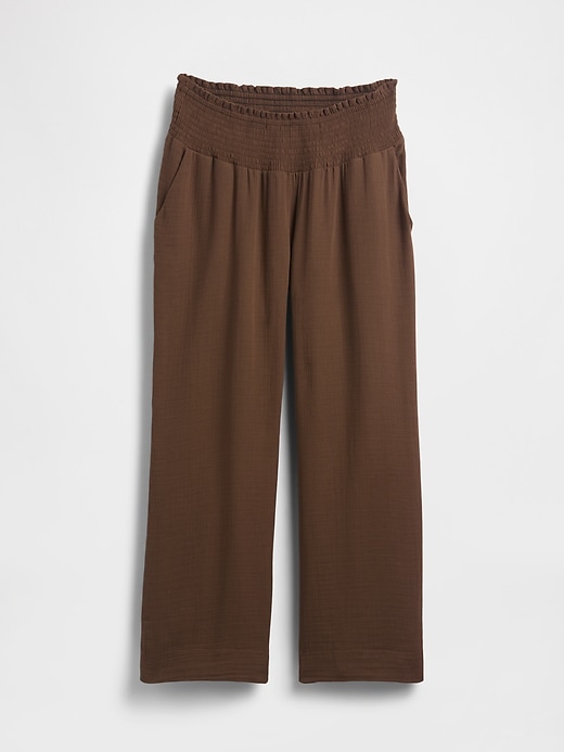 Image number 2 showing, Maternity Cotton Gauze Full Panel Pants