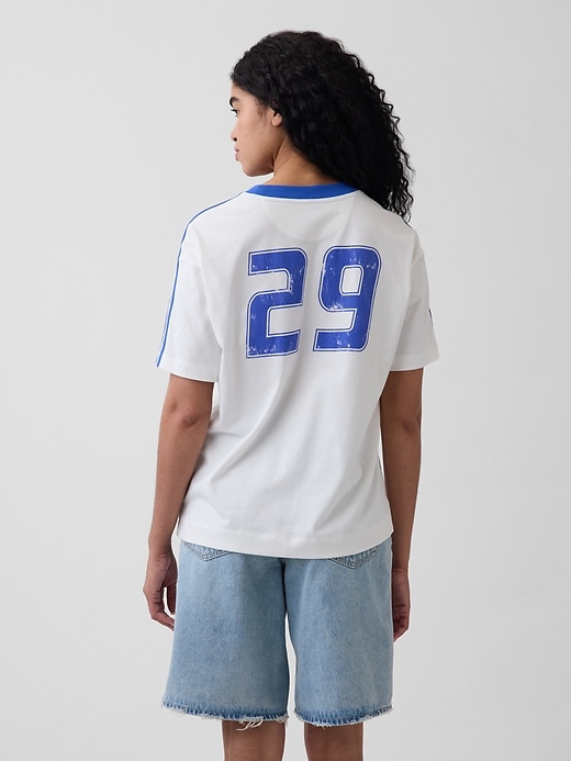 L'image numéro 3 présente T-shirt surdimensionné à imprimé