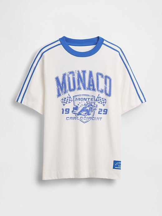 L'image numéro 5 présente T-shirt surdimensionné à imprimé