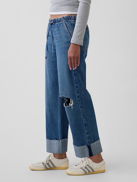 Image number 3 showing, Low Rise '90s Loose Easy Crop Jeans
